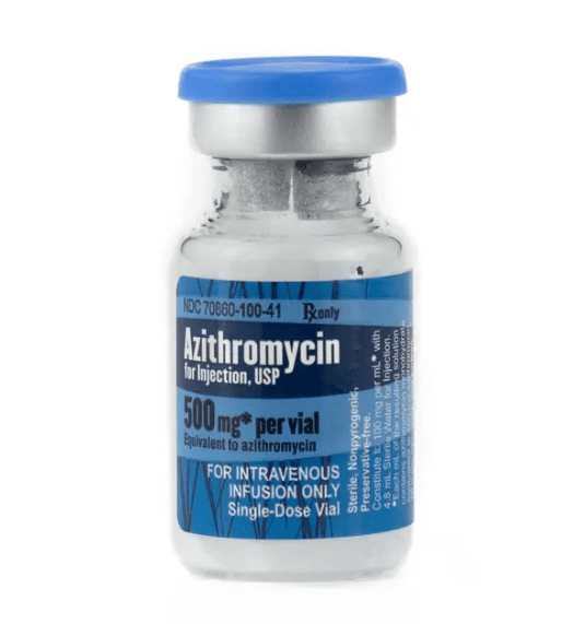 Azithromycin 500 mg Vial 10/Box