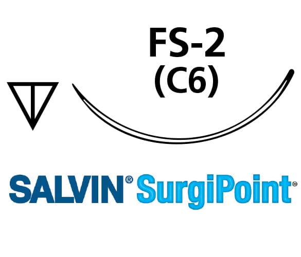 Salvin SurgiPoint 5-0 Polypropylene - FS-2 (C6) 18" (45cm) - Box of 12