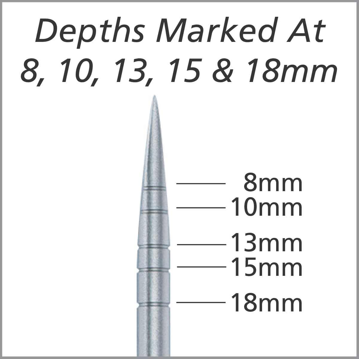 Salvin 3mm Double Sided Ridge Splitting / Expanding Chisels - Straight