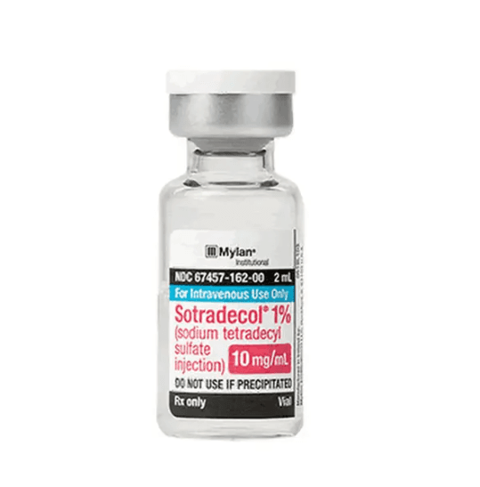 Sotradecol® Sodium Tetradecyl Sulfate 1% 1 mg/mL 2 mL Single-Dose Vial 5/Box