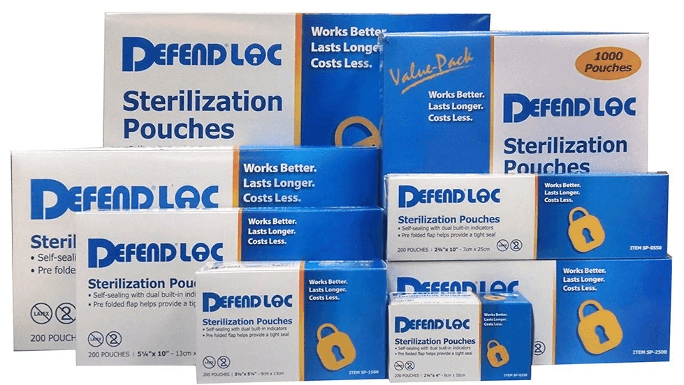DEFENDLOC™ Pouch Sterilization 200/BX